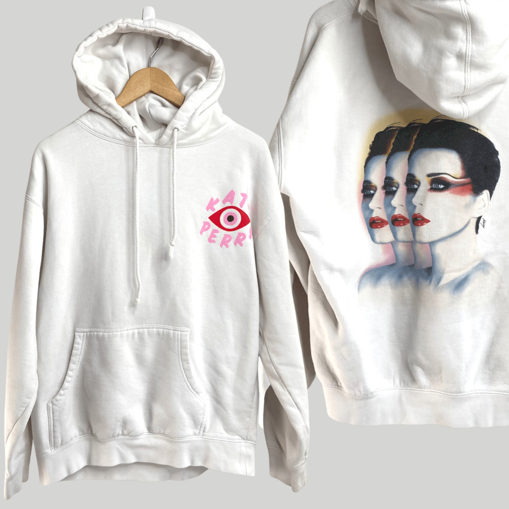 Katy Perry Witness Tour White Sweatshirt Triptych 3D Medium
